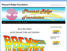 Tablet Screenshot of pleasantridgefoundation.org